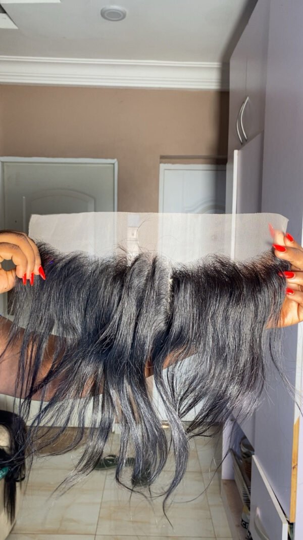 12" human hair frontal