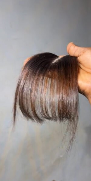 Bone straight fringe Clip